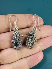 Vintage Silver 925  Sea Horse Earrings *LAST PAIR*