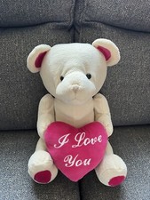 Large love you plush teddy - love,