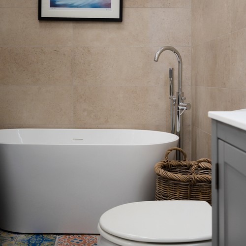 Floor standing bath mixer tap - floor,