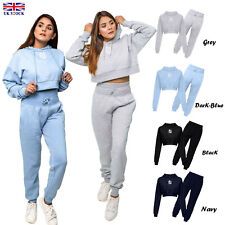 Womens Ladies Ribbed Hem Crop