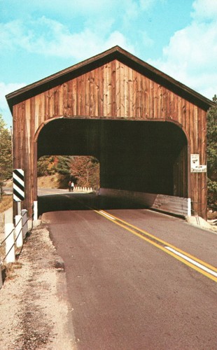 Postcard county bridge - postcard,