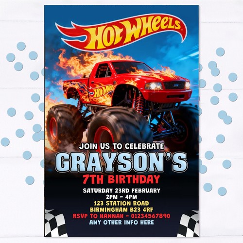 Personalised hot wheels - hot,