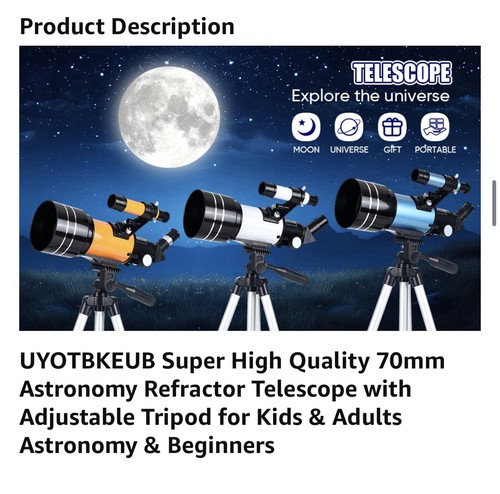 Astronomy refractor telescope - refractor,