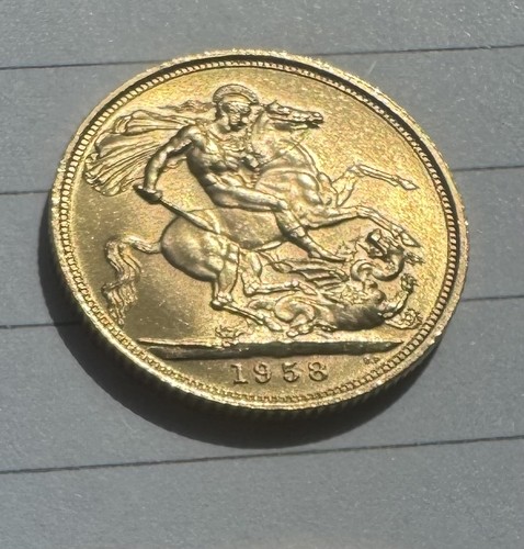 1958 full gold sovereign - , queen