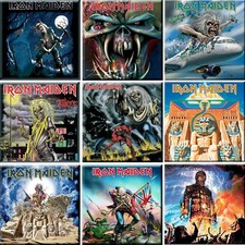 IRON MAIDEN - OFFICIAL LOGO FRIDGE MAGNET - KILLERS trooper WICKER MAN ben breeg