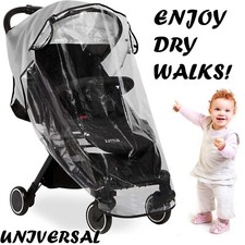 ?Universal Rain Cover for Buggy Pushchair Stroller Pram Clear Transparent Baby 