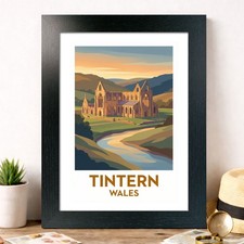 Tintern wales travel poster - tintern,,