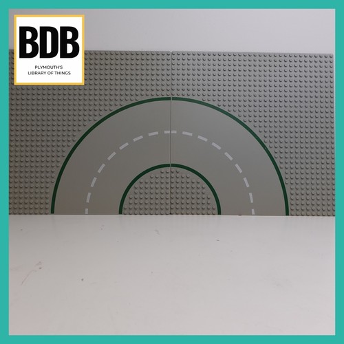 Lego road plates curved - lego, plates,