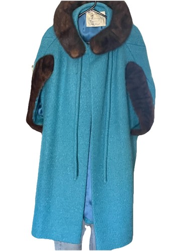 Shawl style coat fur - shawl,