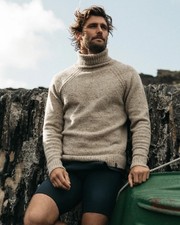 finisterre fisherman roll neck