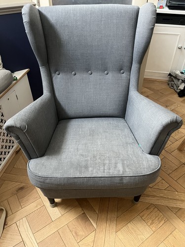 Strandmon grey wing back - grey, chair