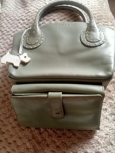 Sage green radley handbag - handbag, &