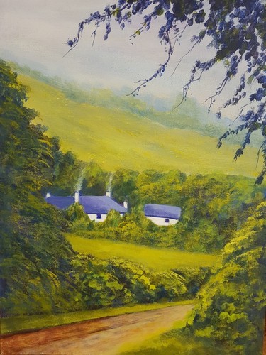 Welsh farmhouse acrylic - farmhouse.,