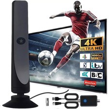 1080P TV Aerial Indoor TV Aerial for Smart TV with Signal Booster for 4K HDTV