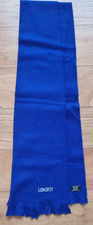 Pre-loved Liberty of London Royal Blue 142 x 30 cm 100% Wool Scarf with Fringe
