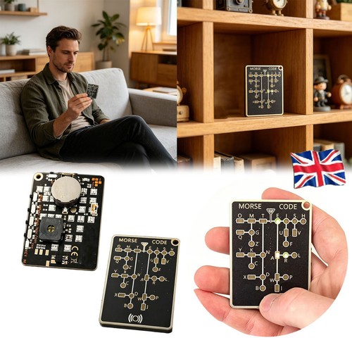 Morse code trainer card - code,