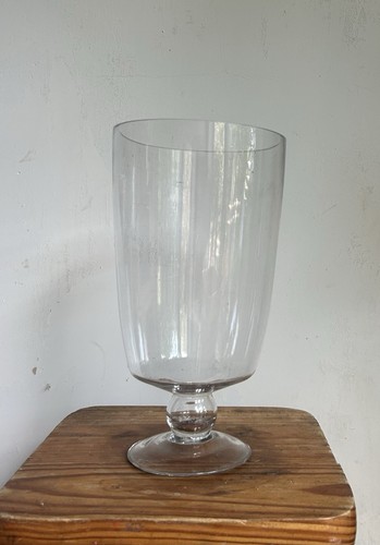 Tall glass vase