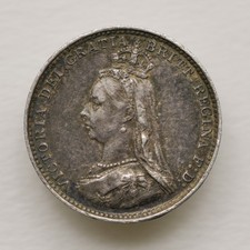 1887 Queen Victoria Threepence