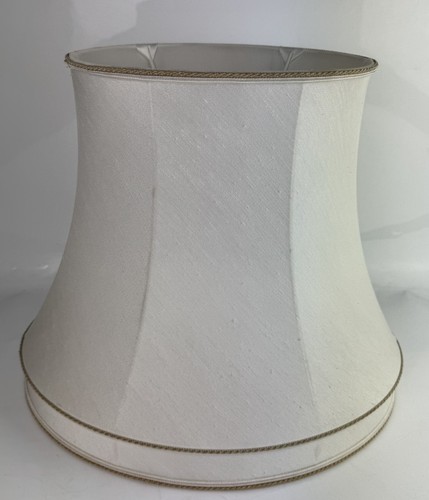 Off white and gold silk - white,