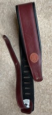 Levy’s Signature Legacy Series Leather Padded Guitar Strap MSS1-BRG Exc Cond