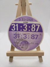 Private Skoda 1987 Stamped Old Original Road Car Cars HGV Tax Disc Discs Rare 