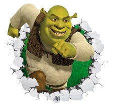Shrek Wall Decal 3D Art