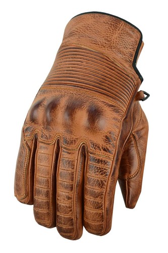 Brown waxed leather motorcycle - waxed,