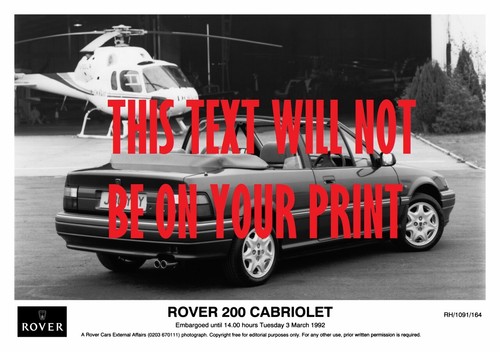 Rover 200 cabriolet - 200, poster