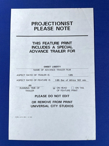 1985 projectionist please note - please,