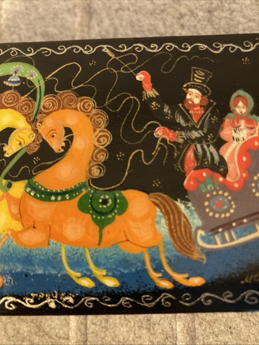 Russian lacquer box mini - russian,