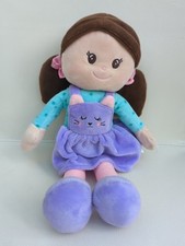 Sainsbury's Argos 12" Ragdoll In A Cat Kitten Dress Baby Soft Toy Plush Stuffed