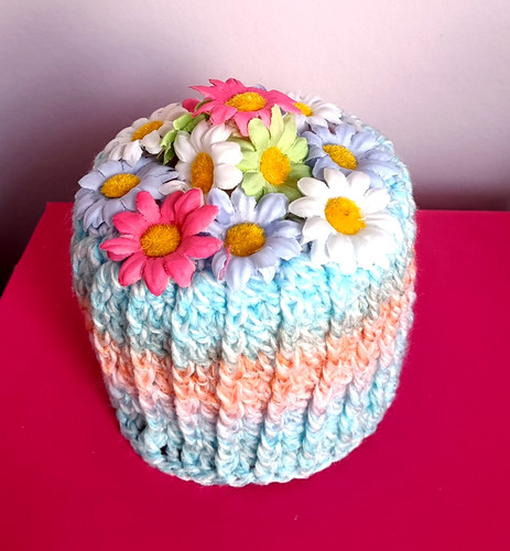 Crochet toilet roll cover - crochet,