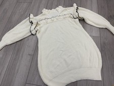 SHEIN White Chunky Knit Jumper