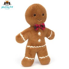 Jellycat Large 35CM Gingerbread Ruby/Fred Plush – BNWT, 1PC, Dust Bag Included