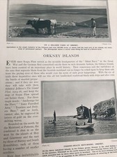 Orkney Islands 1924: Hilside Farm Fishing Boats Farm Kitchen Beautiful Vintage