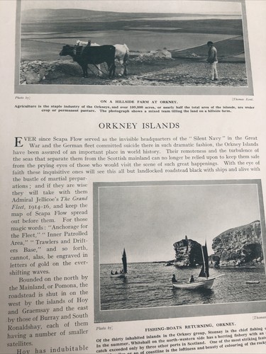 Orkney islands 1924 hilside - islands,