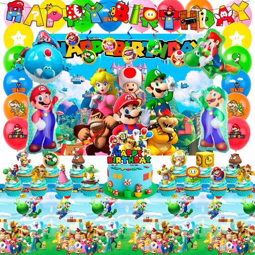Super mario birthday party - super,