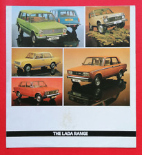 1983-84 LADA RANGE Sales Brochure - Niva Riva 1200 1500 1600 Estate