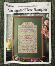 Variegated Floss Colourful Sampler Cross Stitch Chart And Floss