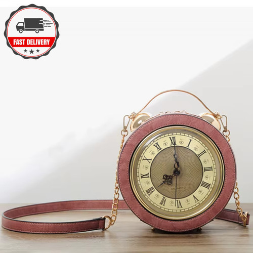 Steampunk clock bag women - clock,