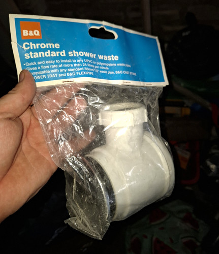 Shower waste chrome - b&q,