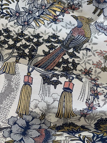 Aviary jacquard woven fabric - aviary,