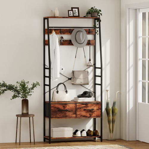 Homcom coat rack with - coat,