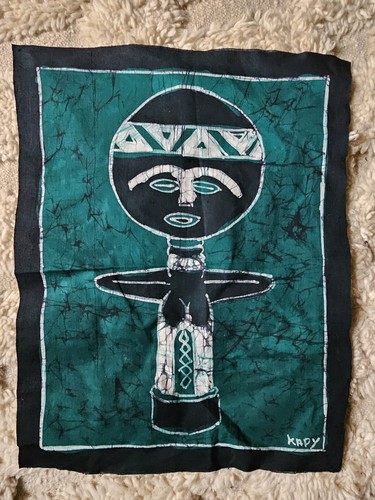 African batik wall - african, art