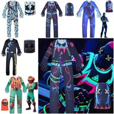 Fortnite Cosplay Kids Video Game Costume Fancy Dress Jumpsuit Halloween Outfits