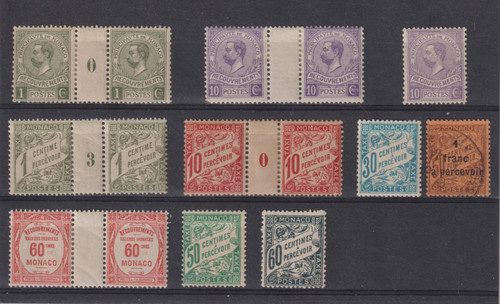 Monaco postage due - mint, stamps