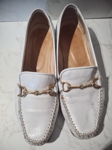 Ladies vintage carvela white - ladies,