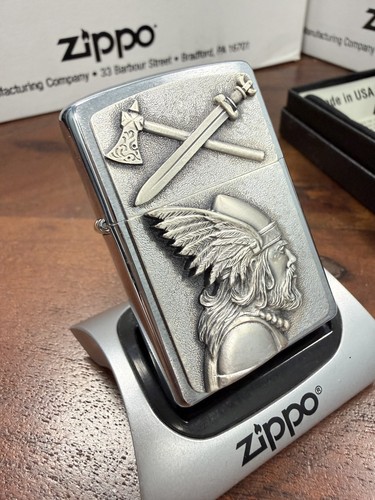 Genuine zippo lighter viking - genuine,