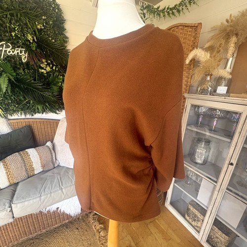 New look brown crew neck - new,