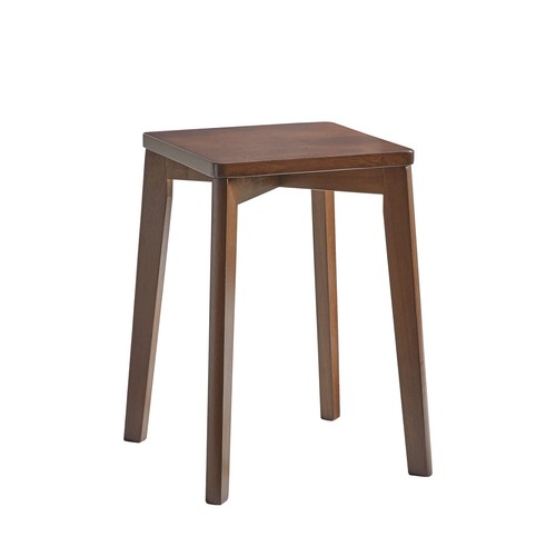 Square wooden stool - square, small